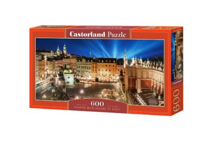 puzzle castorland panoramic main square at night 600 piese 1