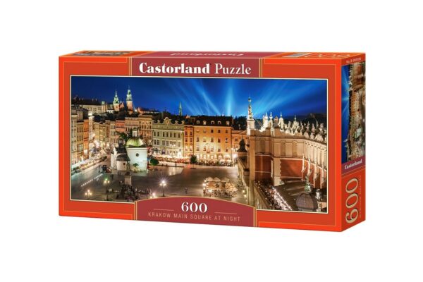 puzzle castorland panoramic main square at night 600 piese 1