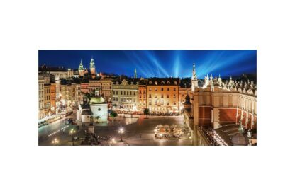 puzzle castorland panoramic main square at night 600 piese