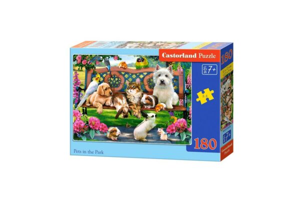 puzzle castorland pets in the park 180 piese 018444 1