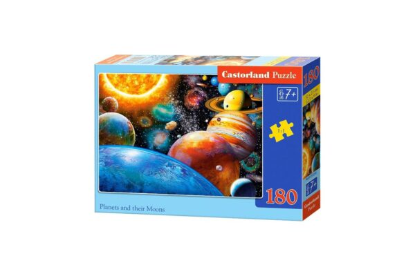 Puzzle Castorland - Planets And Their Moons, 180 Piese - imagine 2