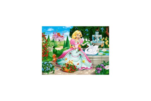 puzzle castorland princess with swan 60 piese