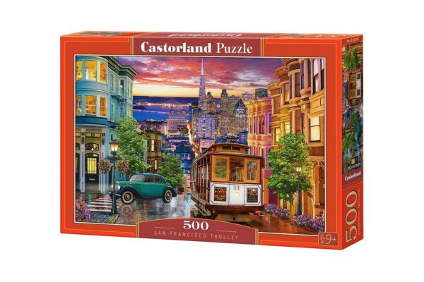 puzzle castorland san francisco trolley 500 piese 53391 1