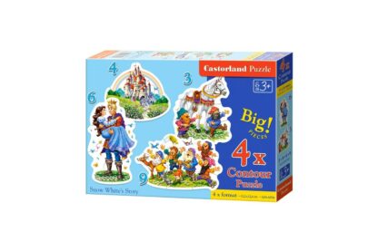 puzzle castorland snow white story 3 4 6 9 piese xxl 005109 1