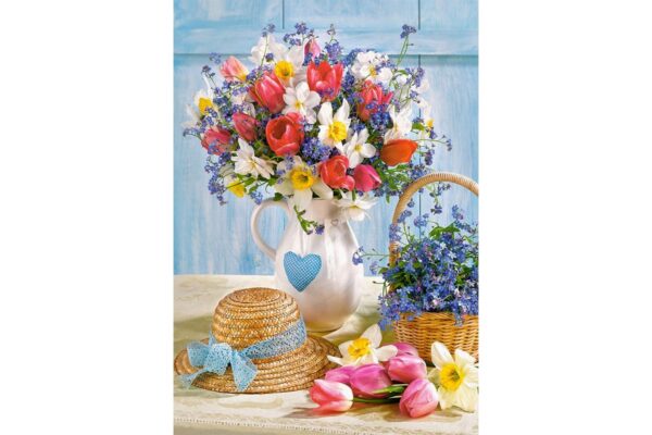 puzzle castorland spring in flower pot 500 piese 53520