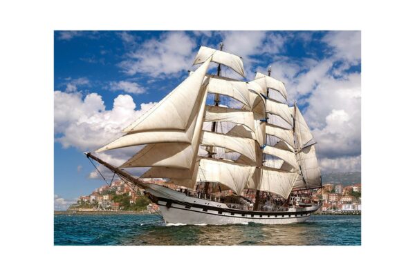 puzzle castorland tall ship leaving harbour 500 piese