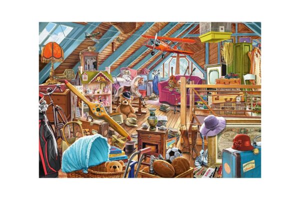 puzzle castorland the cluttered attic 500 piese 53407