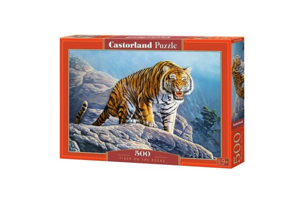 puzzle castorland tiger on the rocks 500 piese 53346 1