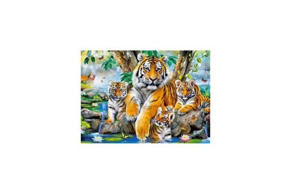 puzzle castorland tigers by the stream 120 piese 13517