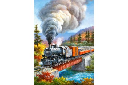 puzzle castorland train crossing 500 piese 53216