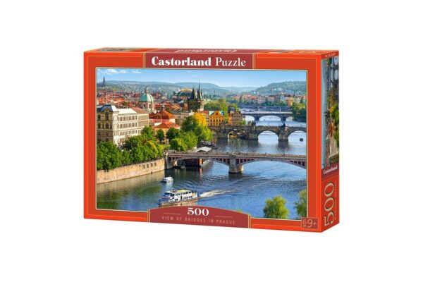 Puzzle Castorland - View of Bridges in Prague, 500 piese (53087) - imagine 2