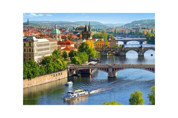 puzzle castorland view of bridges in prague 500 piese 53087