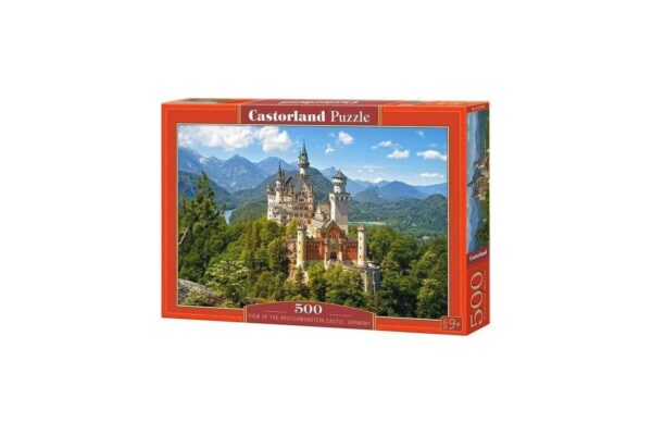 puzzle castorland view of the neuschwanstein castle 500 piese 53544 1