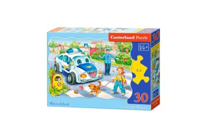 puzzle castorland way to school 30 piese 1