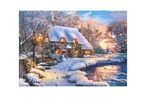 puzzle castorland winter cottage 500 piese 53278