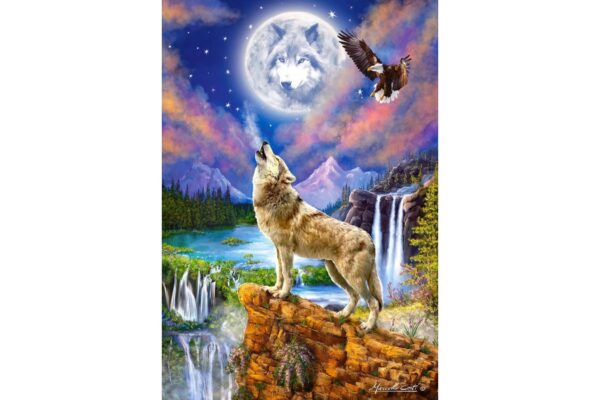 puzzle castorland wolf s night 1500 piese 151806