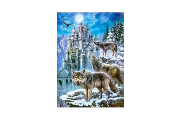 puzzle castorland wolves and castle 1500 piese