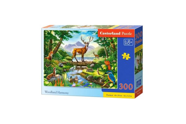 Puzzle Castorland - Woodland Harmony, 300 piese (030408) - imagine 2