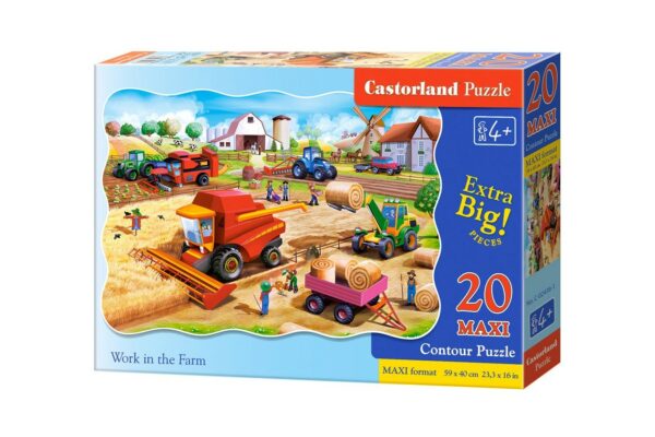 puzzle castorland work in the farm 20 piese xxl 02436