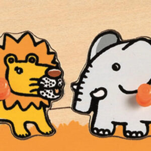 Puzzle cu buton - Animale din Savana