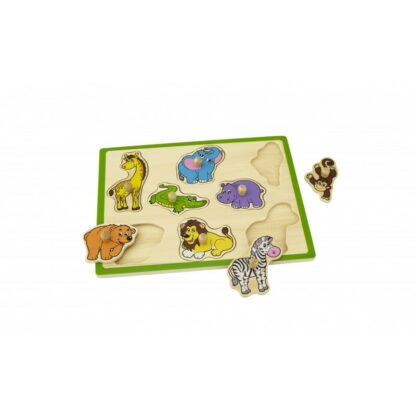 puzzle cu maner animale salbatice viga