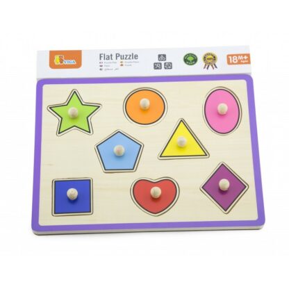 puzzle cu maner forme geometrice