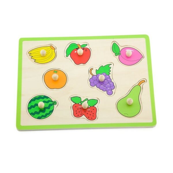 Puzzle cu maner - Fructe, Viga - imagine 2
