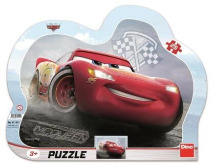 puzzle cu rama cars 3 fulger mcqueen 25 piese