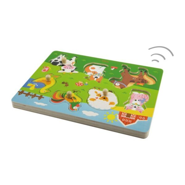 Puzzle cu sunete - animale - imagine 3