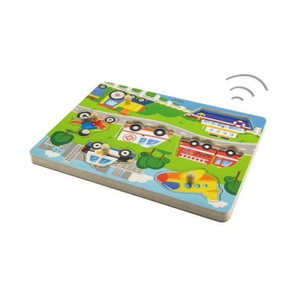 Puzzle cu sunete - mijloace de transport - imagine 3