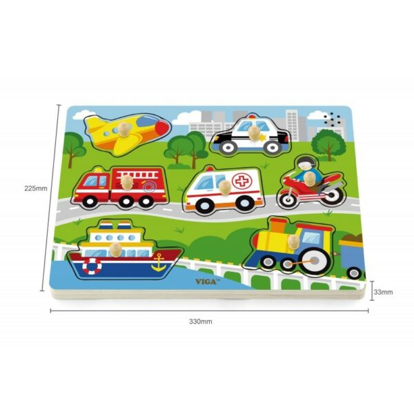 Puzzle cu sunete - mijloace de transport - imagine 5