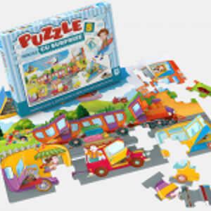 Puzzle cu surprize, vehicule