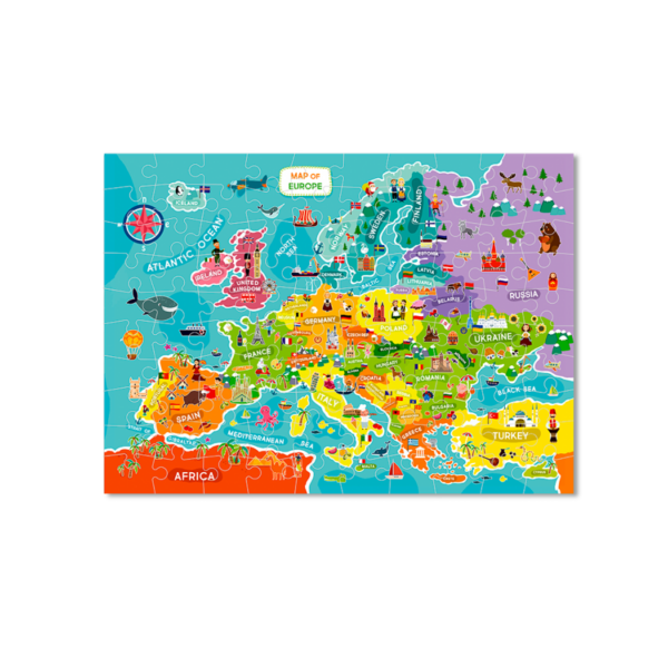 puzzle descopera europa 100 piese dodo