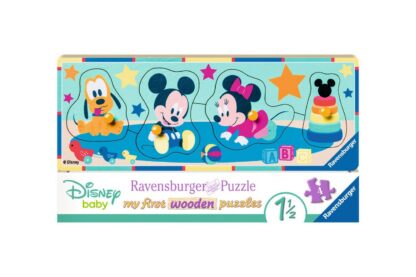 puzzle din lemn ravensburger personaje disney 4 piese 03238 1