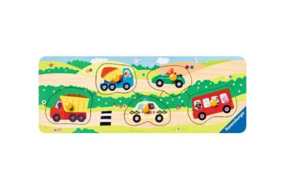 puzzle din lemn ravensburger vehicule 5 piese 03236