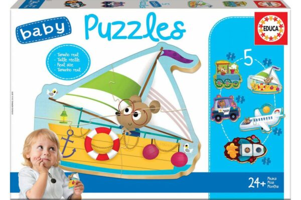 puzzle educa 5 baby puzzles 3 4 5 piese 18059
