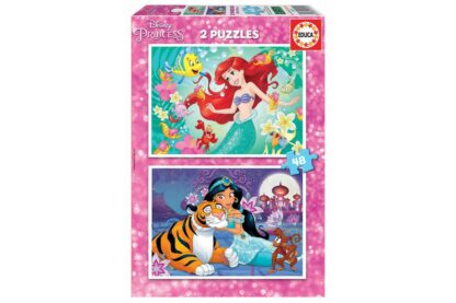 puzzle educa ariel jasmin 2x48 piese 18213 1