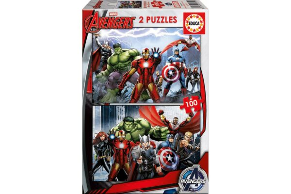 puzzle educa avengers 2x100 piese 15771 1