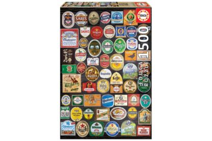 puzzle educa beer labels collage 1500 piese 18463 1