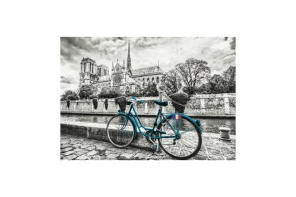 puzzle educa bike near notre dame coloured bw 500 piese 18482