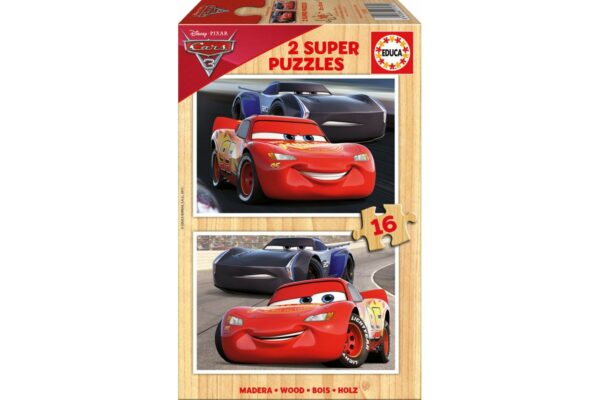 puzzle educa cars 3 2x16 piese 17172 1