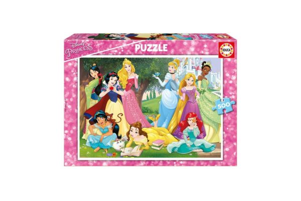 puzzle educa disney princesses 500 piese include lipici puzzle 17723 1