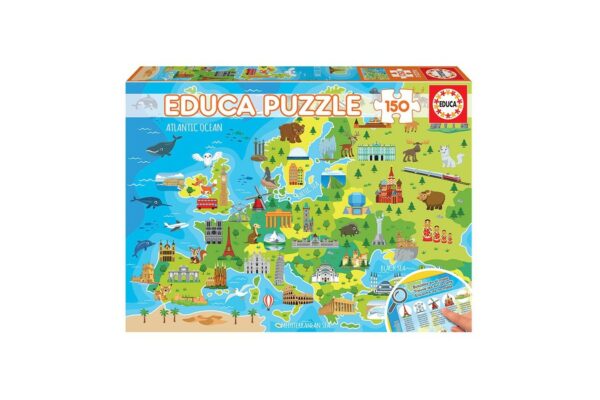 puzzle educa europe map 150 piese 18607