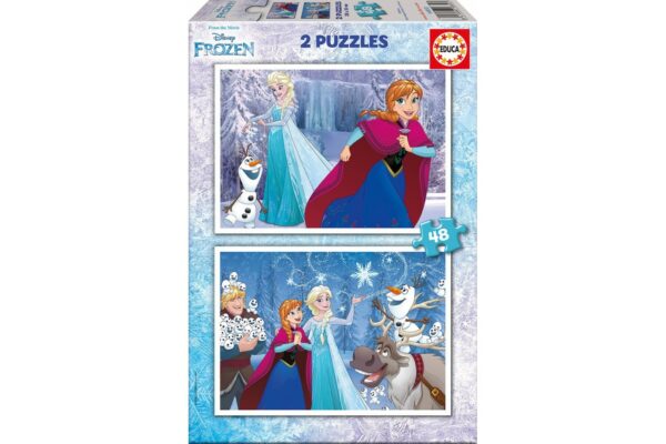 puzzle educa frozen 2x48 piese 16852 1