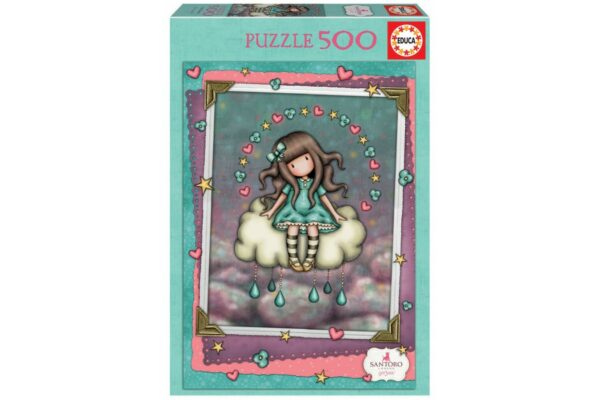 Puzzle Educa - Gorjuss - Gorjuss April'S Showers, 500 piese, include lipici (18484) - imagine 2