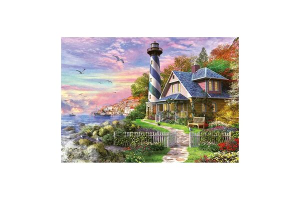 puzzle educa lighthouse at rock bay 1000 piese include lipici puzzle 17740