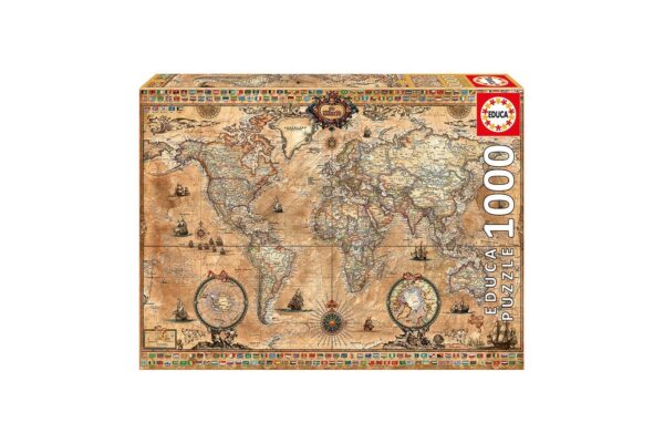 puzzle educa map of the world 1000 piese 15159 1