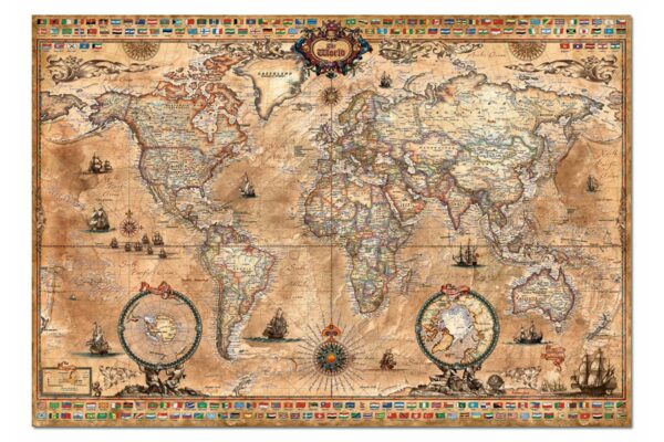 puzzle educa map of the world 1000 piese 15159
