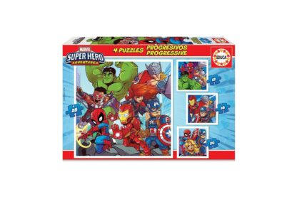 puzzle educa marvel super heroe adventures 12 16 20 25 piese 18647 1