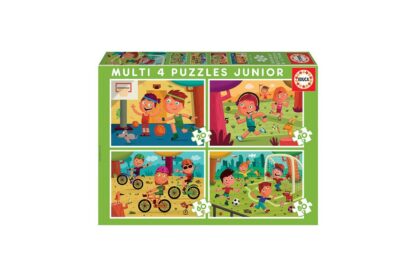 puzzle educa multi 4 junior sports 20 40 60 80 piese 18602 1